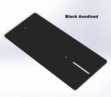 Slot Car Flat Setup Plate #2. Black Anodised