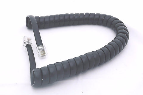 RJ12 6P6C (Straight Through Wiring) Coiled Cable